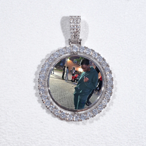3D Spinning 2-Faced Custom Picture Pendant