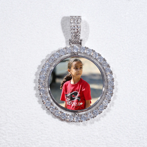 3D Spinning 2-Faced Custom Picture Pendant