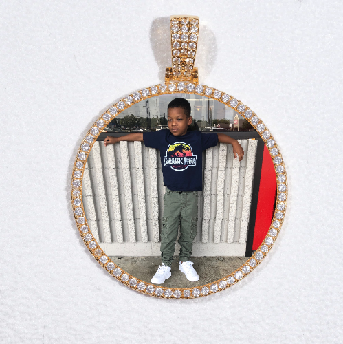 MEDIUM 3D CIRCLE CUSTOM PICTURE PENDANT