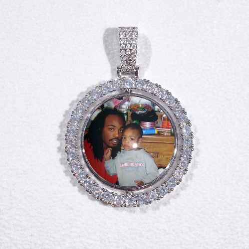3D Spinning 2-Faced Custom Picture Pendant