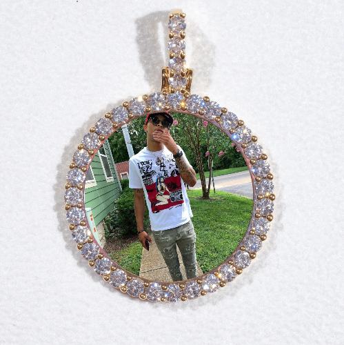 3D CIRCLE CUSTOM PICTURE PENDANT SMALL SIZE