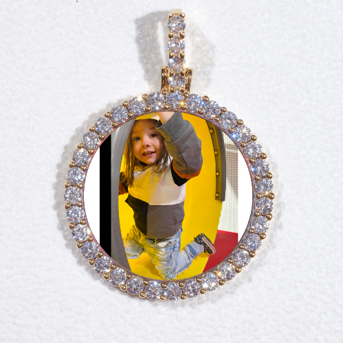 3D CIRCLE CUSTOM PICTURE PENDANT SMALL SIZE