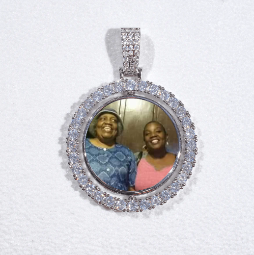 3D Spinning 2-Faced Custom Picture Pendant