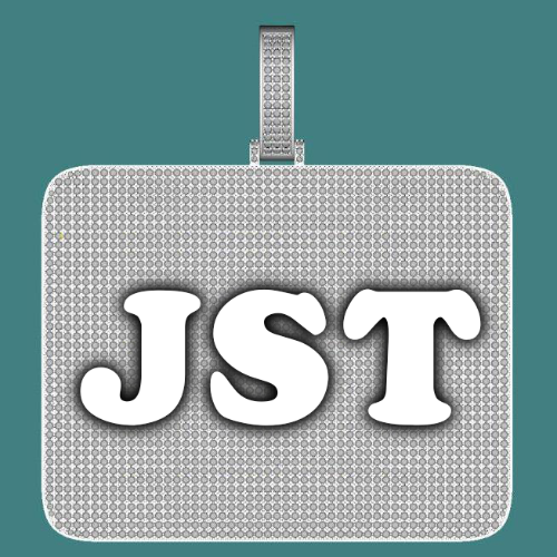 CUSTOM LETTER NECKLACE 3D BIG SQUARE