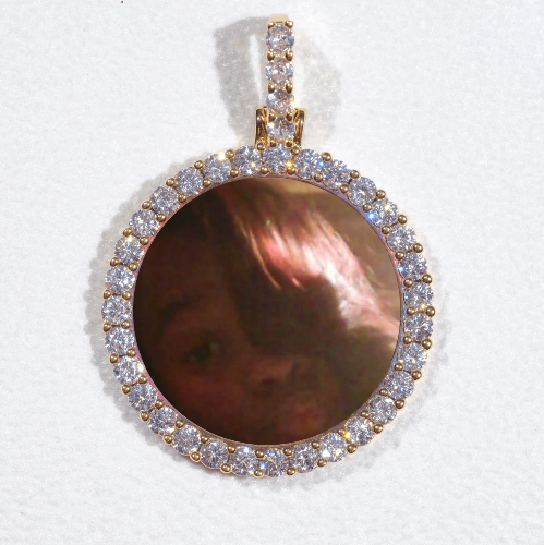 3D CIRCLE CUSTOM PICTURE PENDANT SMALL SIZE