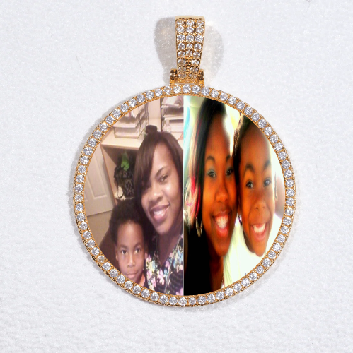 MEDIUM 3D CIRCLE CUSTOM PICTURE PENDANT