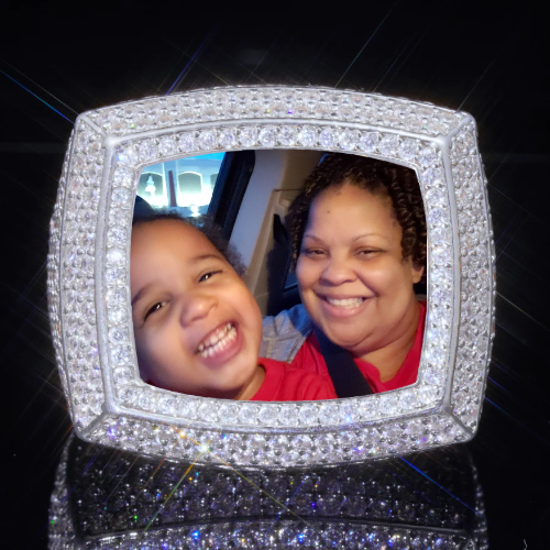 3D CUSTOM PICTURE ICED RING
