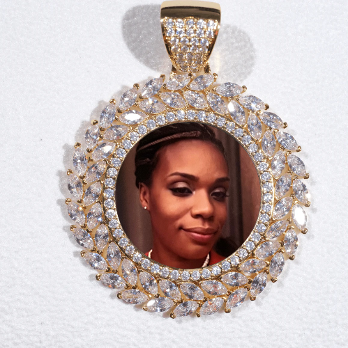 Large 3D Wheat Ear Custom Picture Pendant