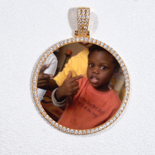 MEDIUM 3D CIRCLE CUSTOM PICTURE PENDANT