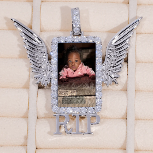 RIP WING 3D CUSTOM PICTURE PENDANT