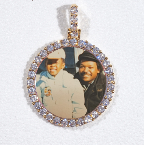 3D CIRCLE CUSTOM PICTURE PENDANT SMALL SIZE