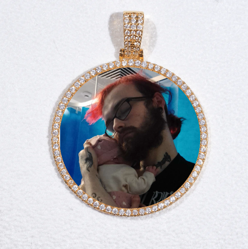 MEDIUM 3D CIRCLE CUSTOM PICTURE PENDANT