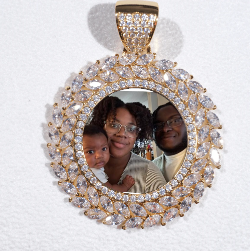 Large 3D Wheat Ear Custom Picture Pendant