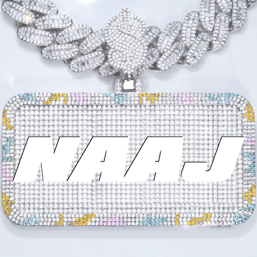 CUSTOM LETTER NECKLACE 3D COLORFUL SQUARE