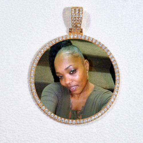 MEDIUM 3D CIRCLE CUSTOM PICTURE PENDANT