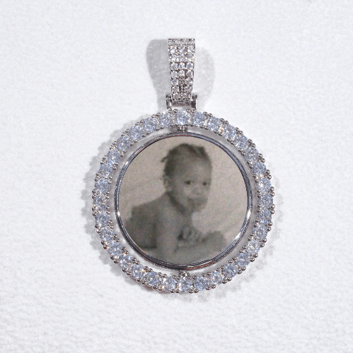 3D Spinning 2-Faced Custom Picture Pendant