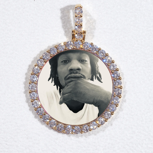 3D CIRCLE CUSTOM PICTURE PENDANT SMALL SIZE