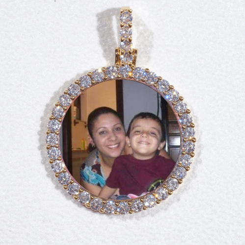 3D CIRCLE CUSTOM PICTURE PENDANT SMALL SIZE