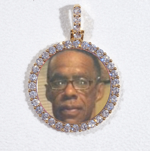 3D CIRCLE CUSTOM PICTURE PENDANT SMALL SIZE