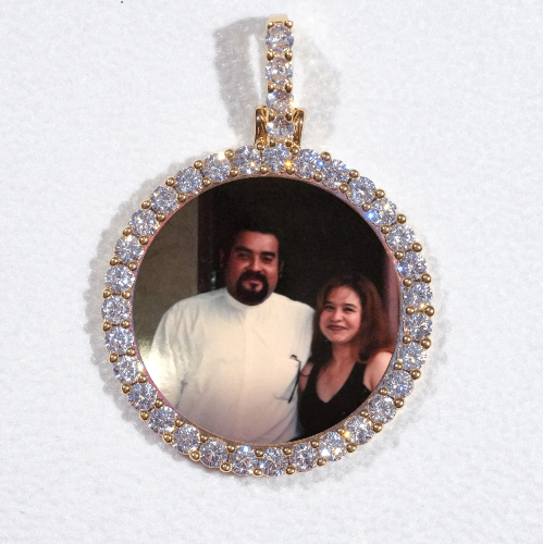 3D CIRCLE CUSTOM PICTURE PENDANT SMALL SIZE