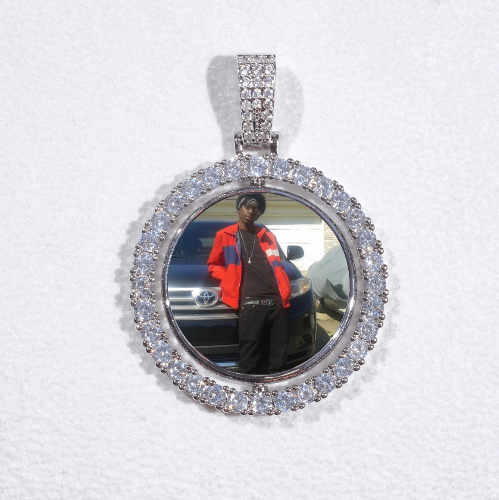 3D Spinning 2-Faced Custom Picture Pendant