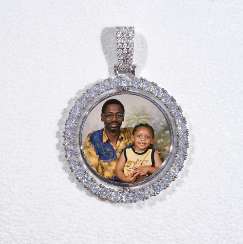 3D Spinning 2-Faced Custom Picture Pendant