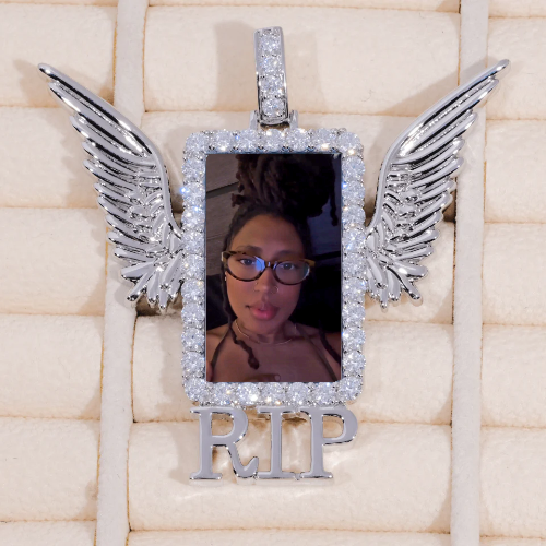 RIP WING 3D CUSTOM PICTURE PENDANT