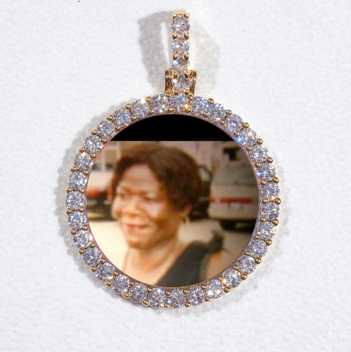 3D CIRCLE CUSTOM PICTURE PENDANT SMALL SIZE