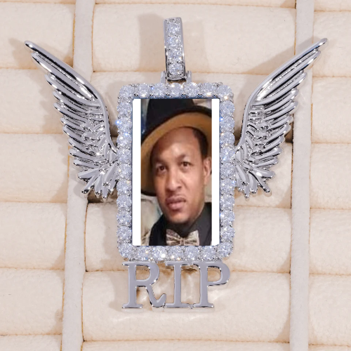 RIP WING 3D CUSTOM PICTURE PENDANT