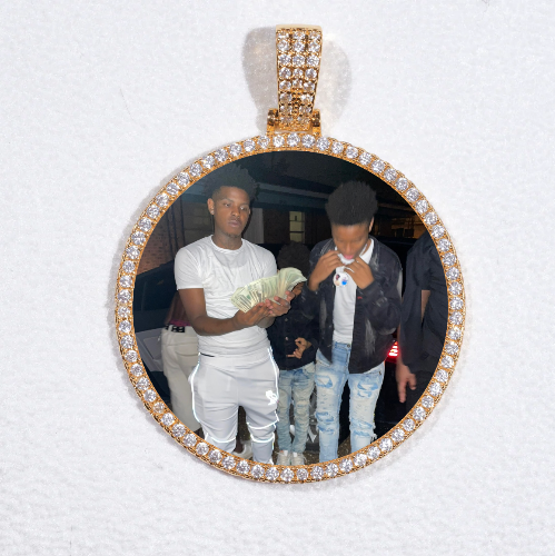 MEDIUM 3D CIRCLE CUSTOM PICTURE PENDANT