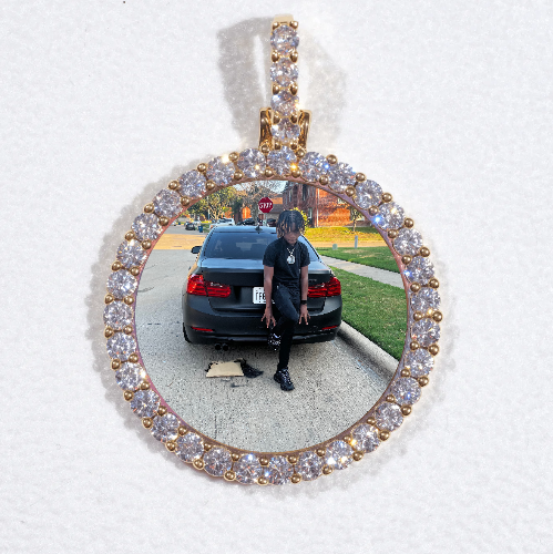 3D CIRCLE CUSTOM PICTURE PENDANT SMALL SIZE