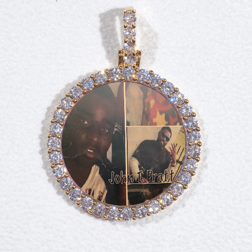3D CIRCLE CUSTOM PICTURE PENDANT SMALL SIZE