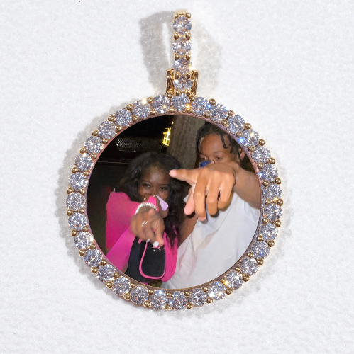3D CIRCLE CUSTOM PICTURE PENDANT SMALL SIZE