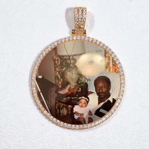 MEDIUM 3D CIRCLE CUSTOM PICTURE PENDANT
