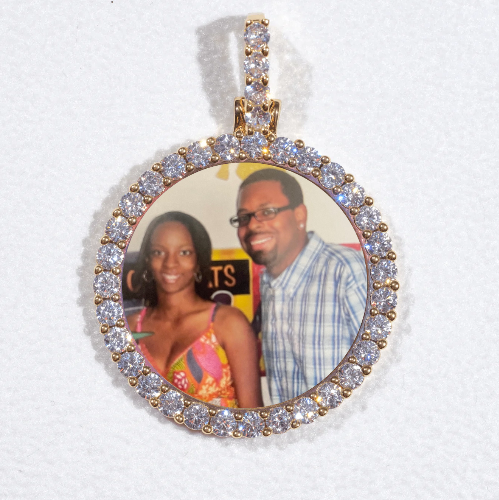 3D CIRCLE CUSTOM PICTURE PENDANT SMALL SIZE