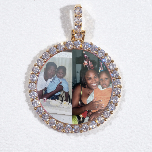 3D CIRCLE CUSTOM PICTURE PENDANT SMALL SIZE