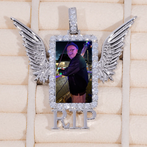 RIP WING 3D CUSTOM PICTURE PENDANT