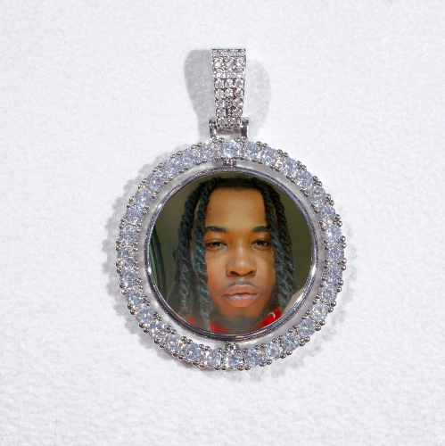 3D Spinning 2-Faced Custom Picture Pendant