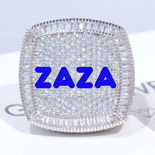 CUSTOM LETTER 3D ICED RING