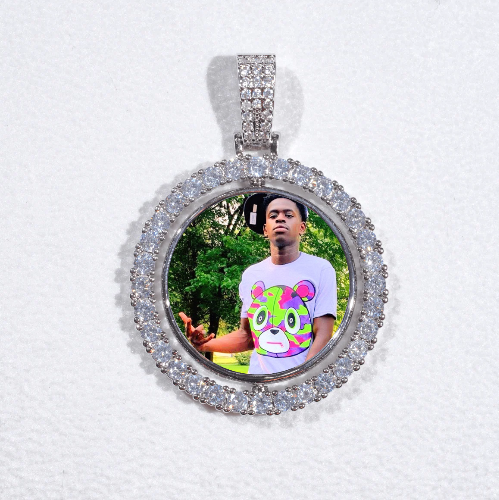 3D Spinning 2-Faced Custom Picture Pendant