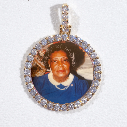 3D CIRCLE CUSTOM PICTURE PENDANT SMALL SIZE