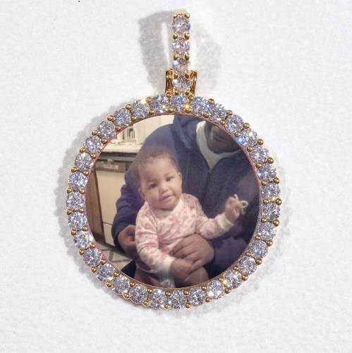 3D CIRCLE CUSTOM PICTURE PENDANT SMALL SIZE