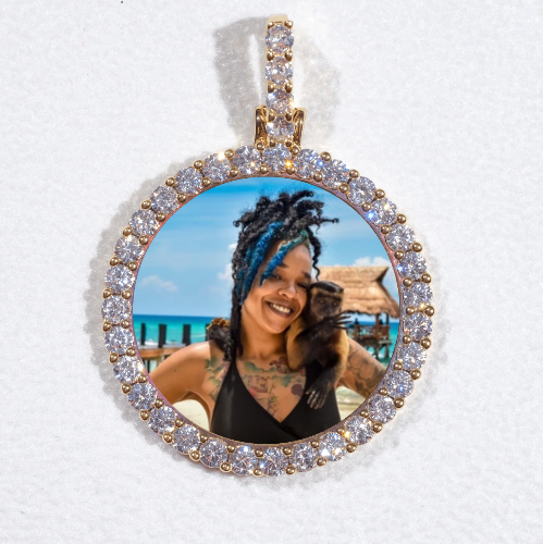 3D CIRCLE CUSTOM PICTURE PENDANT SMALL SIZE