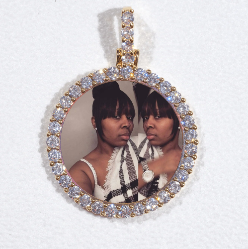 3D CIRCLE CUSTOM PICTURE PENDANT SMALL SIZE