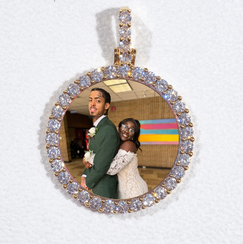 3D CIRCLE CUSTOM PICTURE PENDANT SMALL SIZE