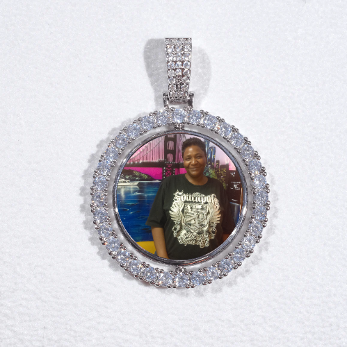 3D Spinning 2-Faced Custom Picture Pendant