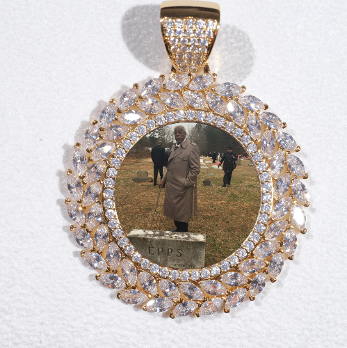 Large 3D Wheat Ear Custom Picture Pendant