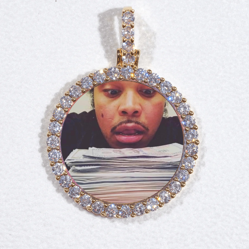 3D CIRCLE CUSTOM PICTURE PENDANT SMALL SIZE