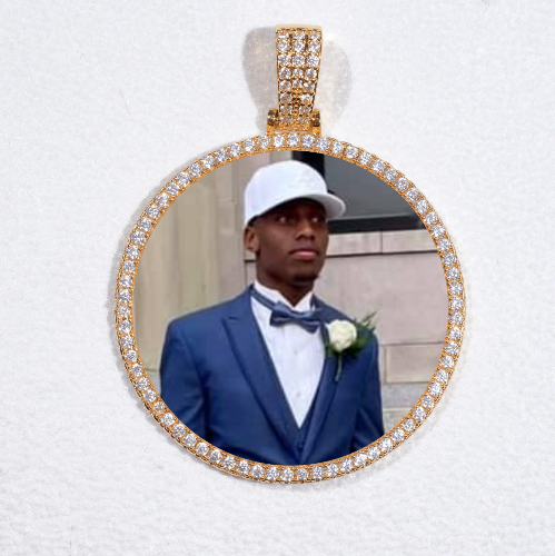MEDIUM 3D CIRCLE CUSTOM PICTURE PENDANT