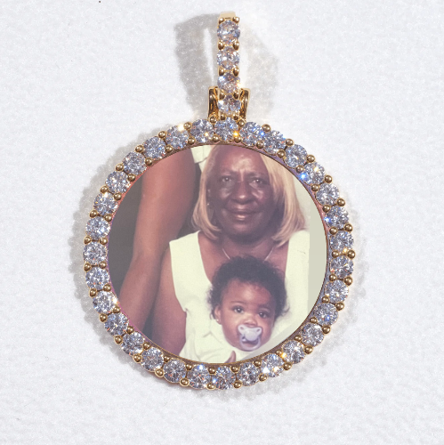 3D CIRCLE CUSTOM PICTURE PENDANT SMALL SIZE